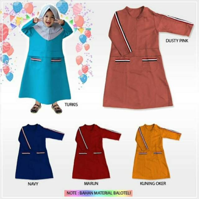 Gamis anak perempuan Izakhu