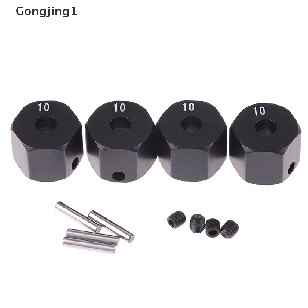 Gongjing1 4Pcs Adapter Hex Hub Roda 12mm Untuk HSP 1 / 10 Skala RC Mobil Sport 8 9 10mm