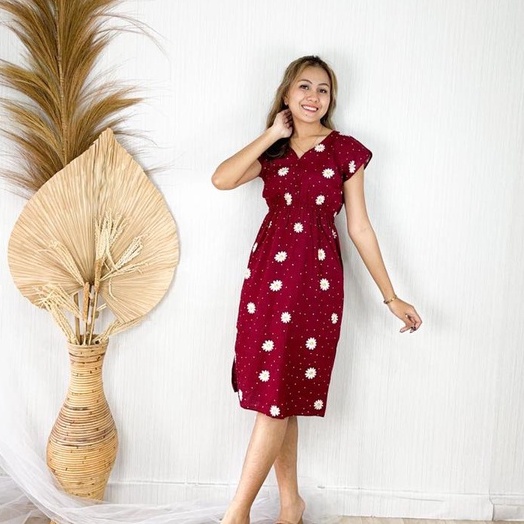 Daster Dress Manohara Bali-MN - SKYSUN MAROON