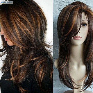 Wig Rambut Palsu Panjang 50cm Model Curly Bahan Sintetis Wig Rambut Palsu Panjang 50cm Model Curly Bahan Sintetis
