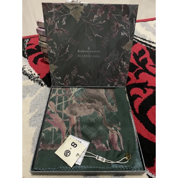 buttonscarves xanadu darkgreen