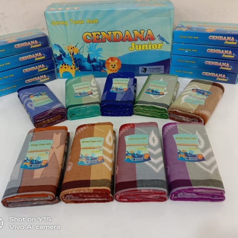 sarung cendana anak junior kembang
