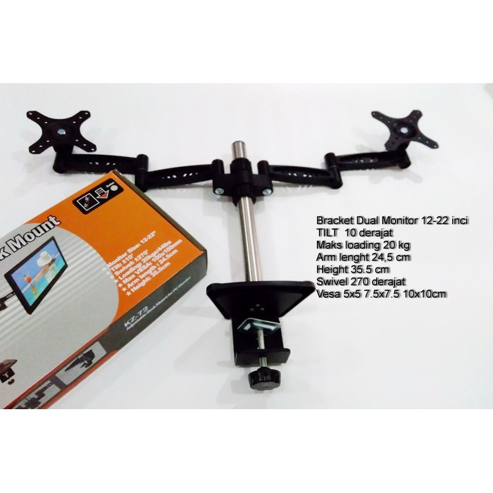 Braket Monitor Pc Bracket Pc Lcd Breket Pc Tv Monitor Kenzo Kz 72 Murah