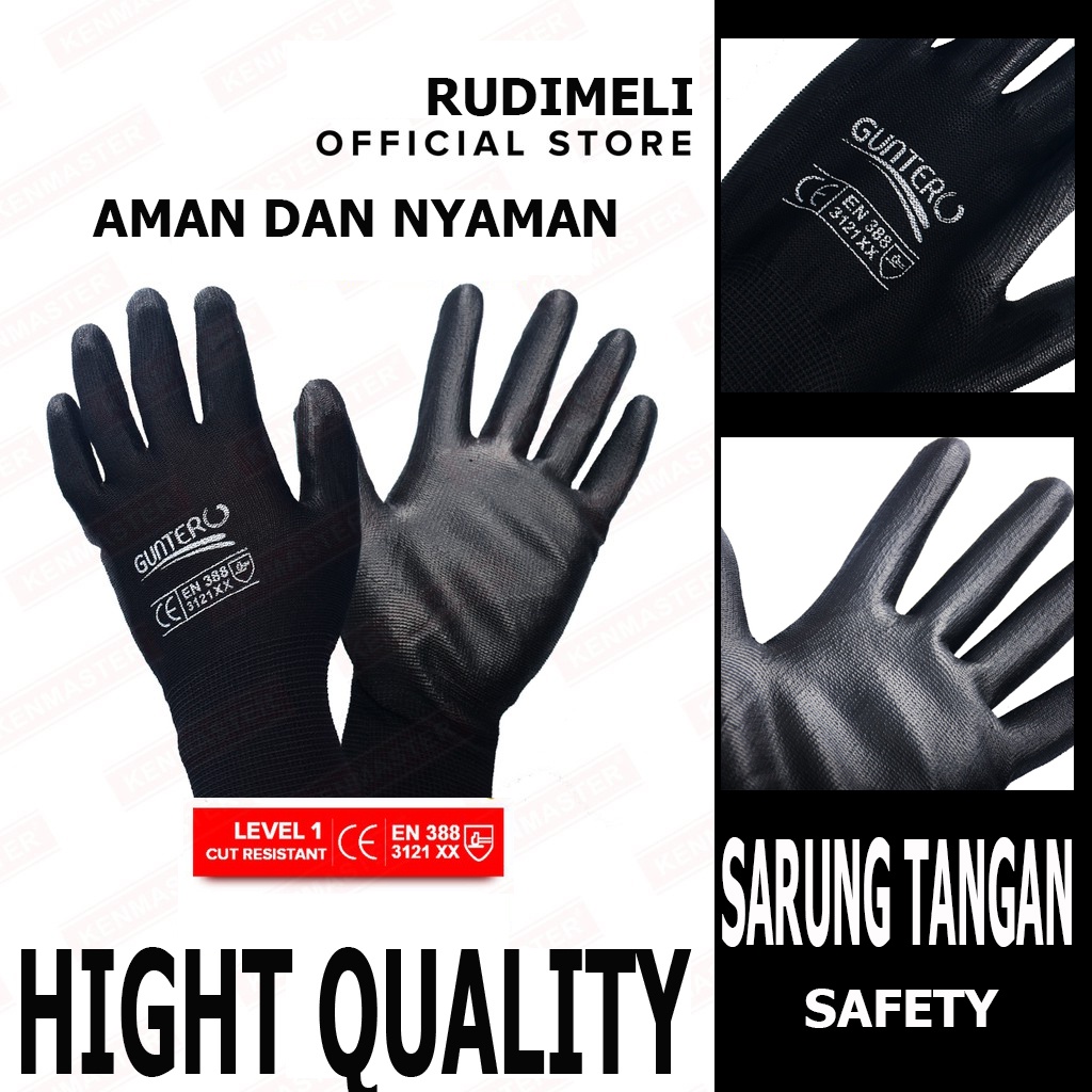 SARUNG TANGAN SAFETY UNTUK MEKANIK DAN PENGENDARA MONTOR UKURAN L