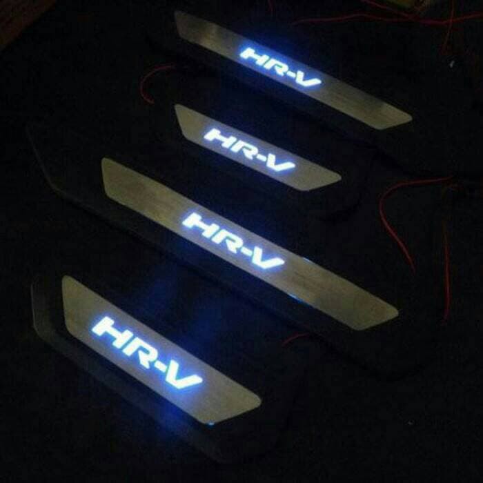 Sillplate Samping HRV LED / pelindung injakan kaki pintu mobil honda hrv