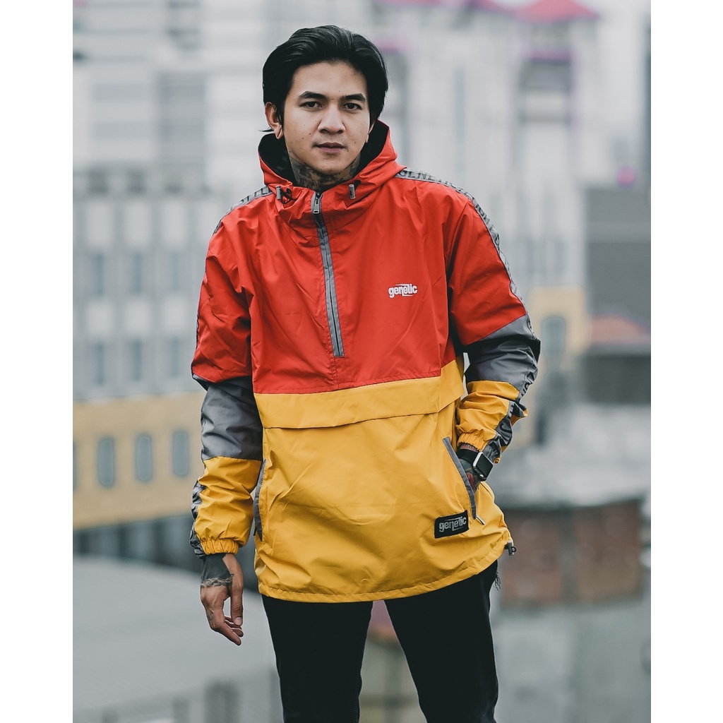 JAKET PRIA - JAKET PARASUT - JAKET CAGOULE GNUS - JAKET KANTONG DORAEMON - JAKET PRIA SALVIO HEXIA-Gambar no 6