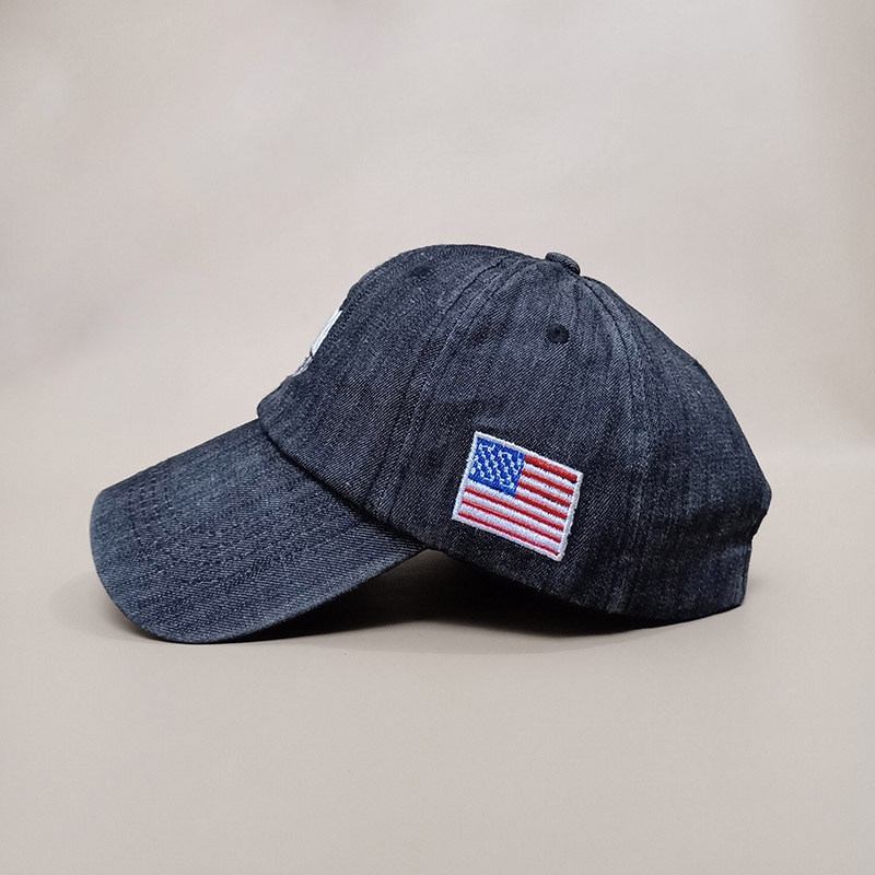 Topi Pria Wanita Baseball Denim NYC 1985 Bordir Fashion Korean Casual BSAN