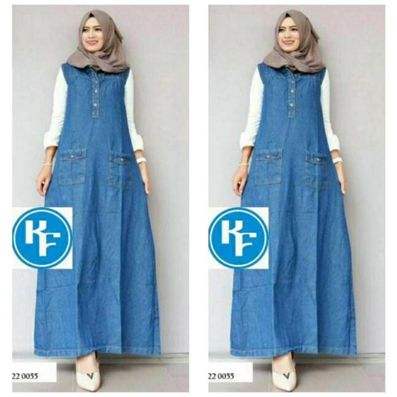 overall jeans wanita busui