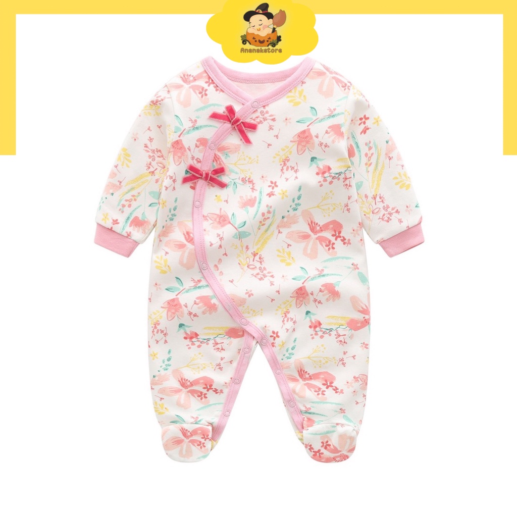 Ananakstore / Jumper baby girl 0-1 tahun / Jumper bayi Perempuan Motif BUNGA PITA / Jumper lengan panjang bayi Baju bayi