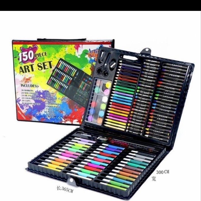 

Wow Pensil Warna Set Isi 150Pc / Art Set Anak Full Set Crayon Trendi