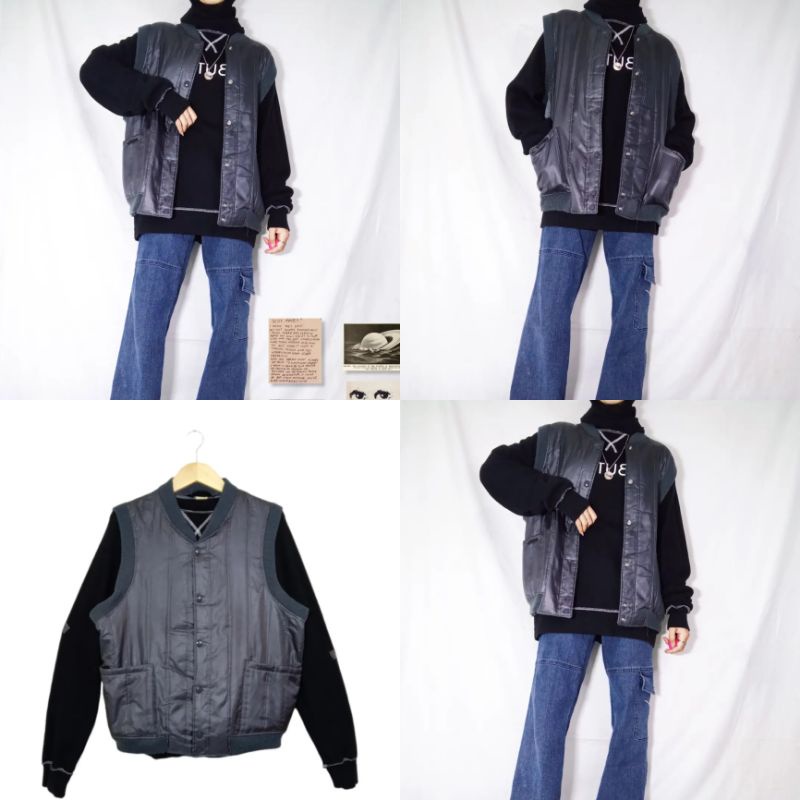 (TERBARU 8/6/22 slide 27-38) THRIFT VINTAGE JAKET OVERSIZE MURAH-26. L