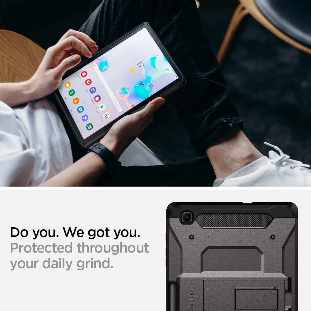 Case Samsung Galaxy Tab S6 / Tab S6 Lite Spigen Tough Armor Pro with Stand & Pencil Hardcase Casing