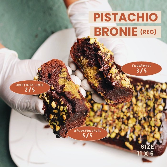 

Fudgybro Pistachio Bronie Reguler Size