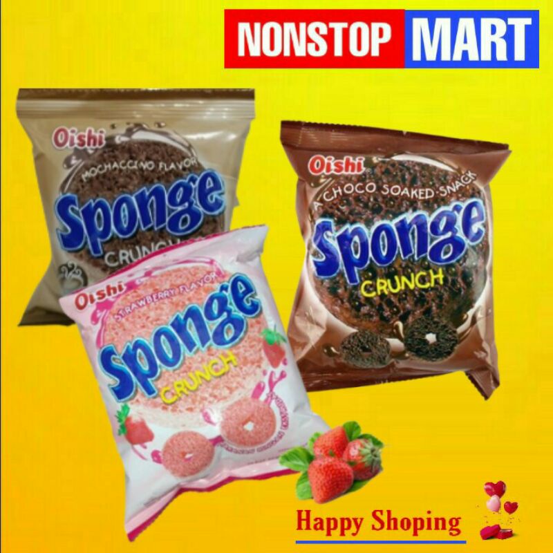 

SPONGE KECIL Crunch oishi 1 Pack isi 20 x 9gr