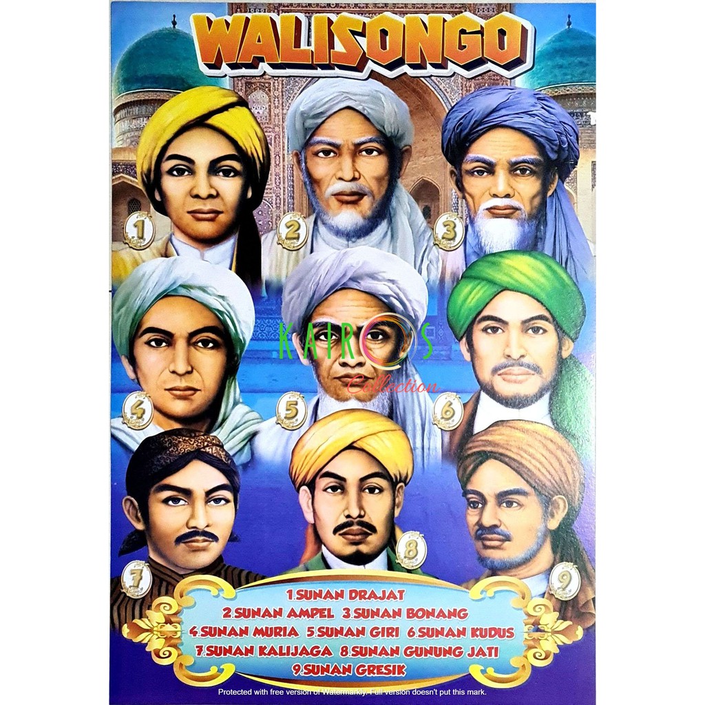 Poster Edukasi Anak Muslim Wali Songo