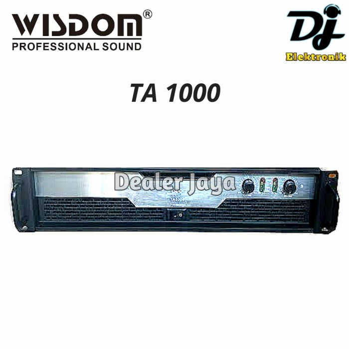 Power Amplifier Wisdom TA 1000 / TA1000 - 2 channel