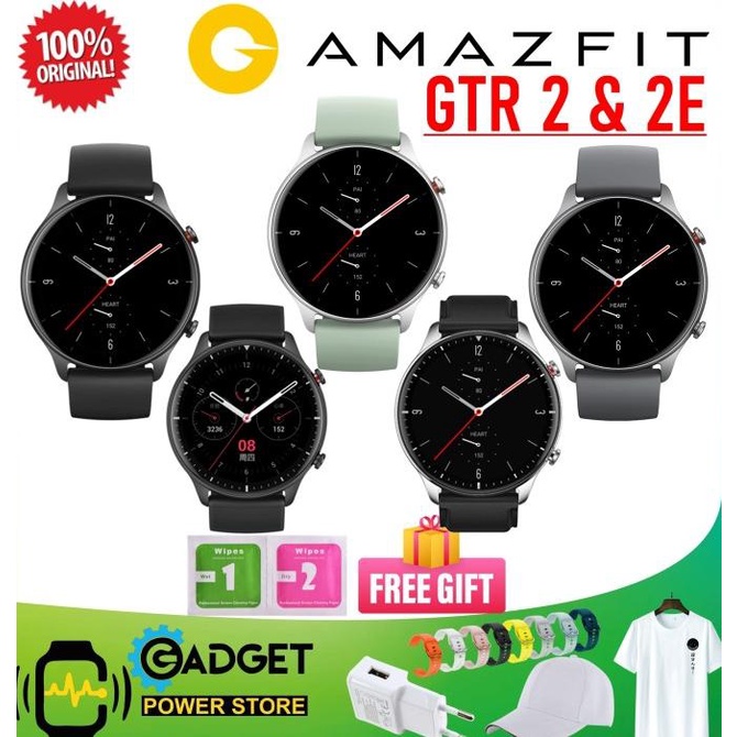 TERMURAH NEW AMAZFIT GTR 2 ORIGINAL SMARTWATCH Classic Edition GARANSI RESMI 1 - GTR 2e - Black, Jam + AntiGores/SMARTBAND MURAH/SMARTBAND M6/SMARTBAND XIAOMI/SMARTBAND SAMSUNG/SMARTBAND HUAWEI/SMARTWATCH PRIA/SMARTWATCH WANITA/SMARTWATCH T500/SAMRT