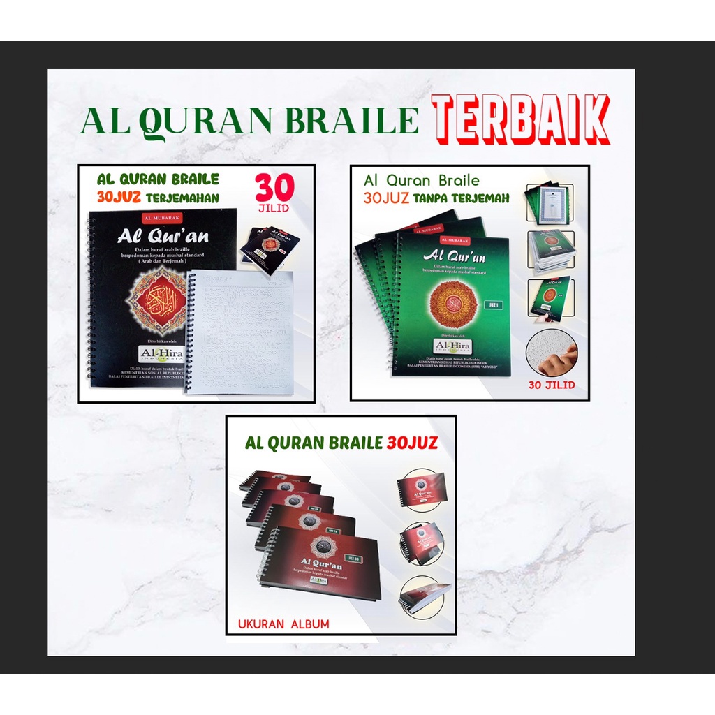 Alquran Braille 30 juz Lengkap