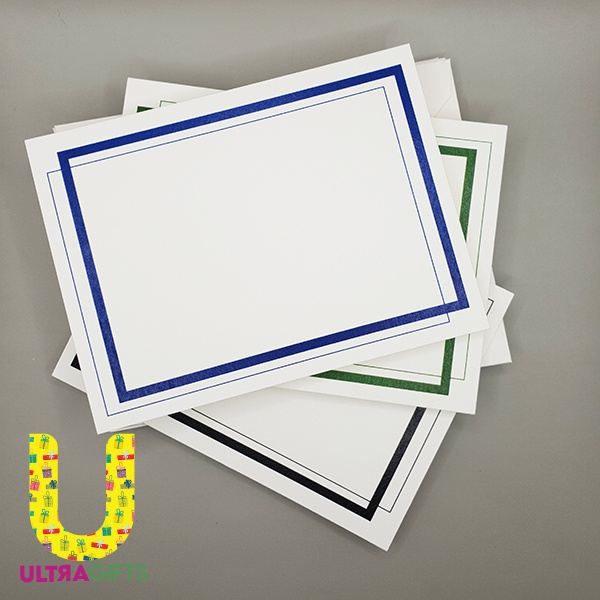 9 set kartu dan amplop ucapan kosong blank card "Frame"