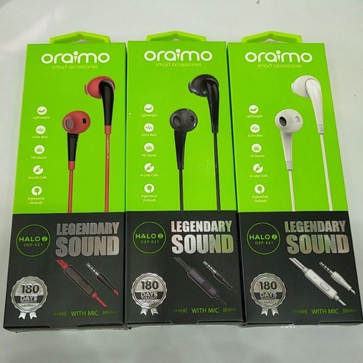hf Handsfree oraimo headset with mic OEP-E21P