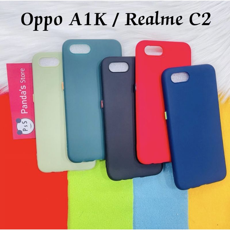 Case Oppo A1K / Realme C2 Babycase + Pelindung Kamera, Makaron Full Color (PsS)