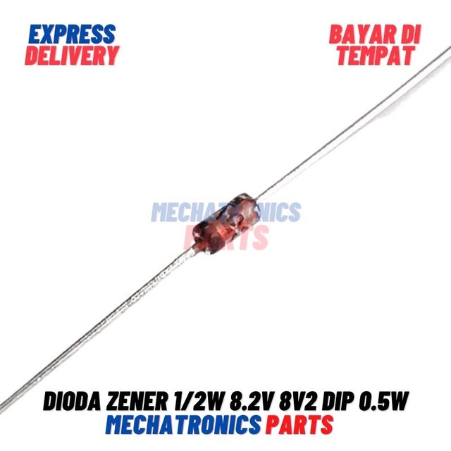 [5794] DIODA ZENER 1/2W 8.2V 8V2 DIP 0.5W