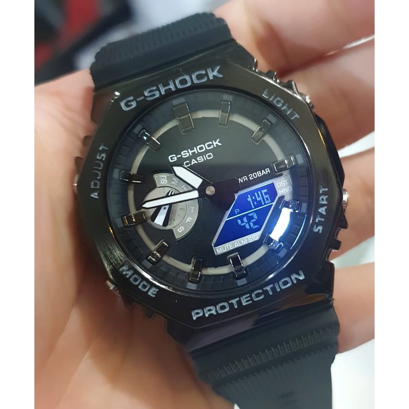 ORIGINAL !!! JAM TANGAN GSHOCK CASIO GM 2100 FREE BOX, PAPER BAG DAN KARTU GARANSI !!! ANTI AIR !!! jam tangan pria terbaru