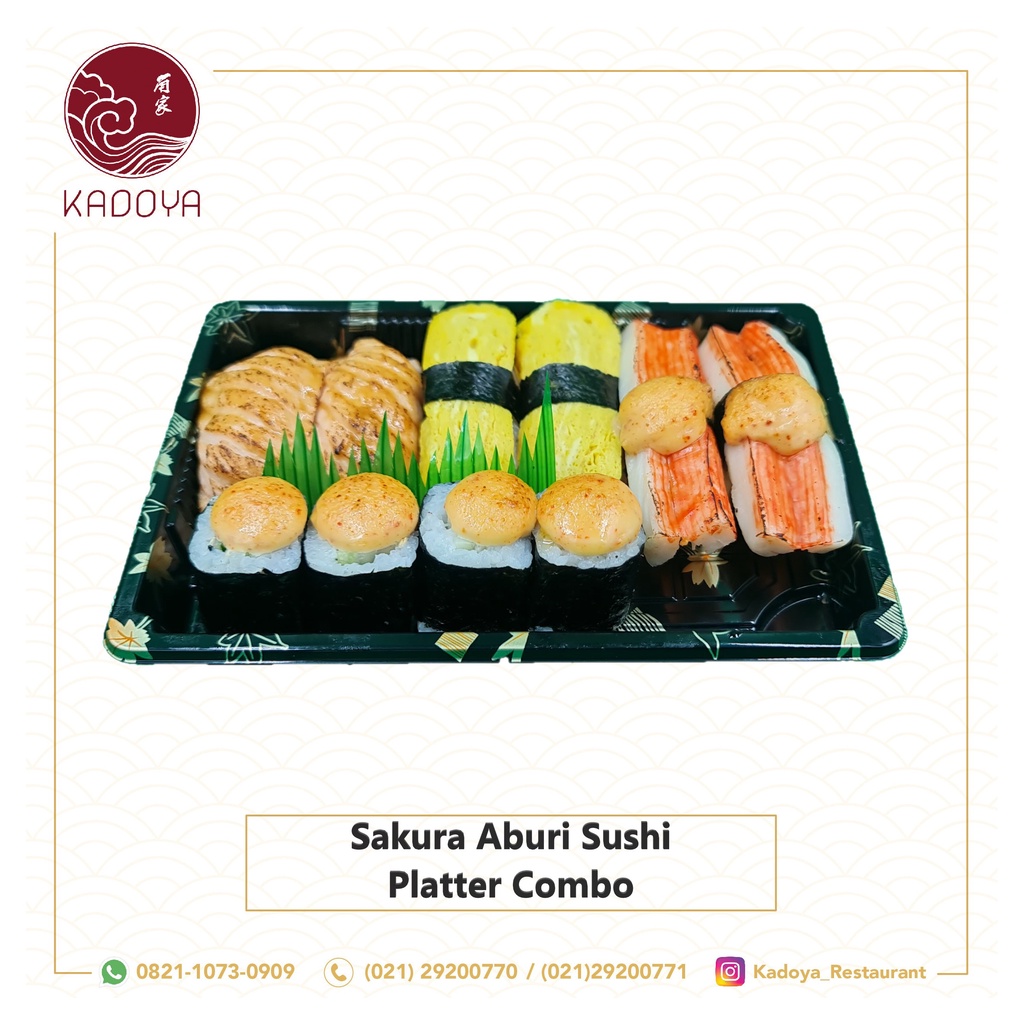 

Kadoya Sakura Aburi Sushi Platter Combo