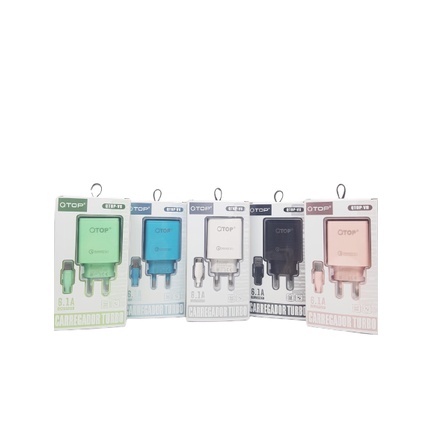 Travel Charger Qtop Macaron/Charger Casan Macaron 6.1 Ampere 2 USB [KK]