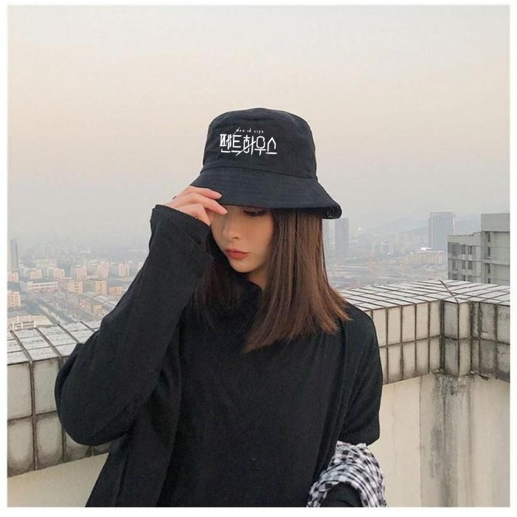 Topi Bucket Hat Wanita Pria Korea Drakor Kdrama Penthouse Vicenzo True Beauty Hospital Playlist