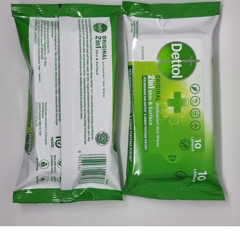 DETTOL WIPES TISSUE BASAH 10 PCS