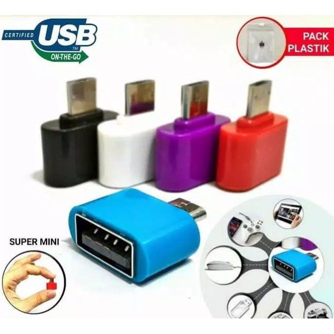 OTG Mini Persegi V8 / Micro Usb konektor Non Kabel