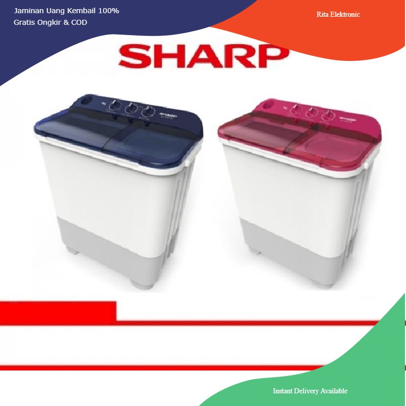 Sharp Mesin Cuci Dua Tabung 7 Kg ES T75NT