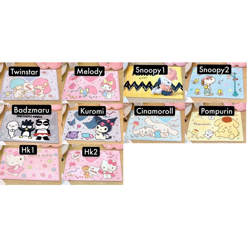 keset sanrio hello kitty melody medium KS02 alas kaki cinamoroll pompurin snoopy