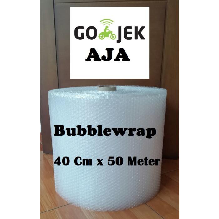 

PROMO - BUBBLEWRAP uk. 40 Cm x 50 Meter PLASTIK BUBBLE WRAP MURAH HARGA PABRIK - Putih