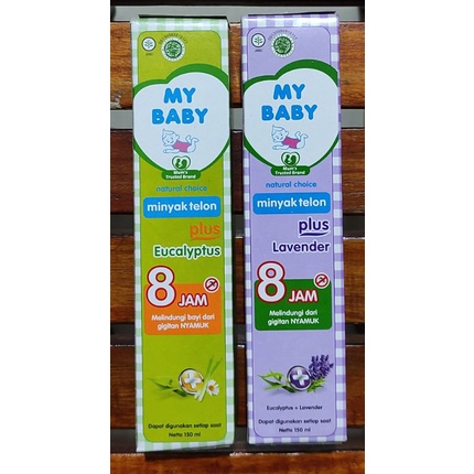 Minyak Telon My Baby Plus 8 Jam 150 Ml / Plus Eucalyptus / Plus Lavender / Menghangatkan / Mengatasi Kembung / Basmi Gigitan Nyamuk