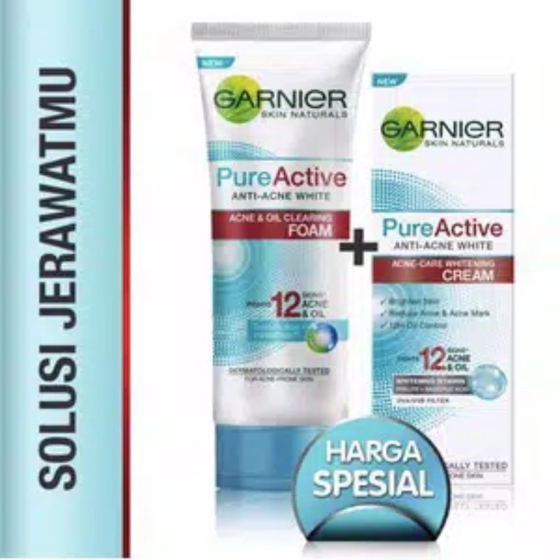 garnier pure active white cream