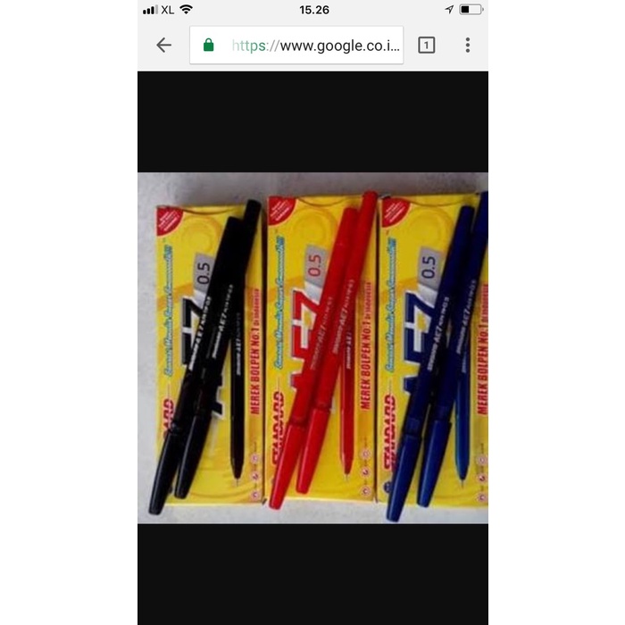 

MURAH PEN STANDARD AE7 (BIRU/HITAM/MERAH) (PENA, PULPEN, BALLPOINT PEN) - Merah