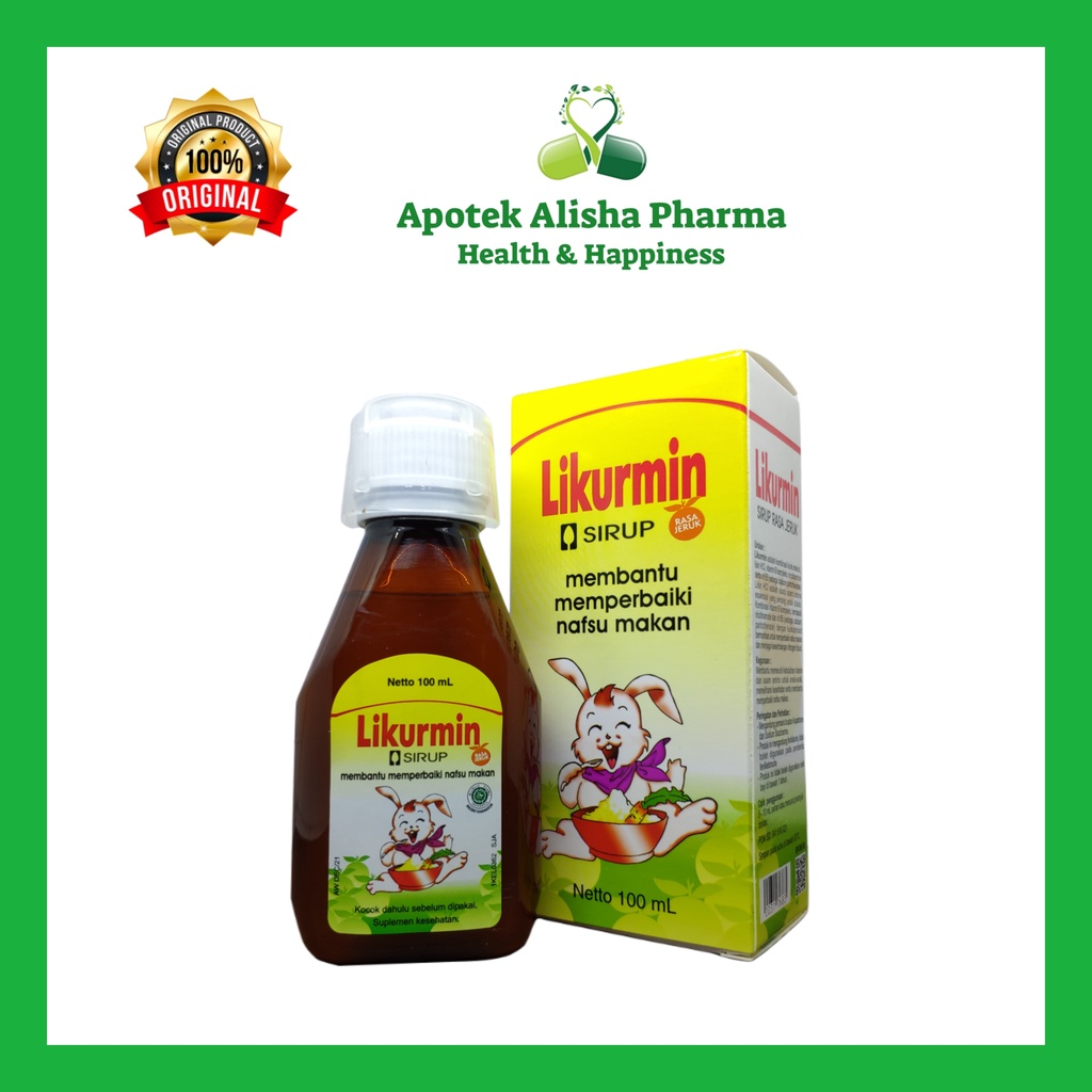 Likurmin Sirup 100ml - Likurmin Syrup Multivitamin Penambah Nafsu Makan / Tumbuh Kembang Anak