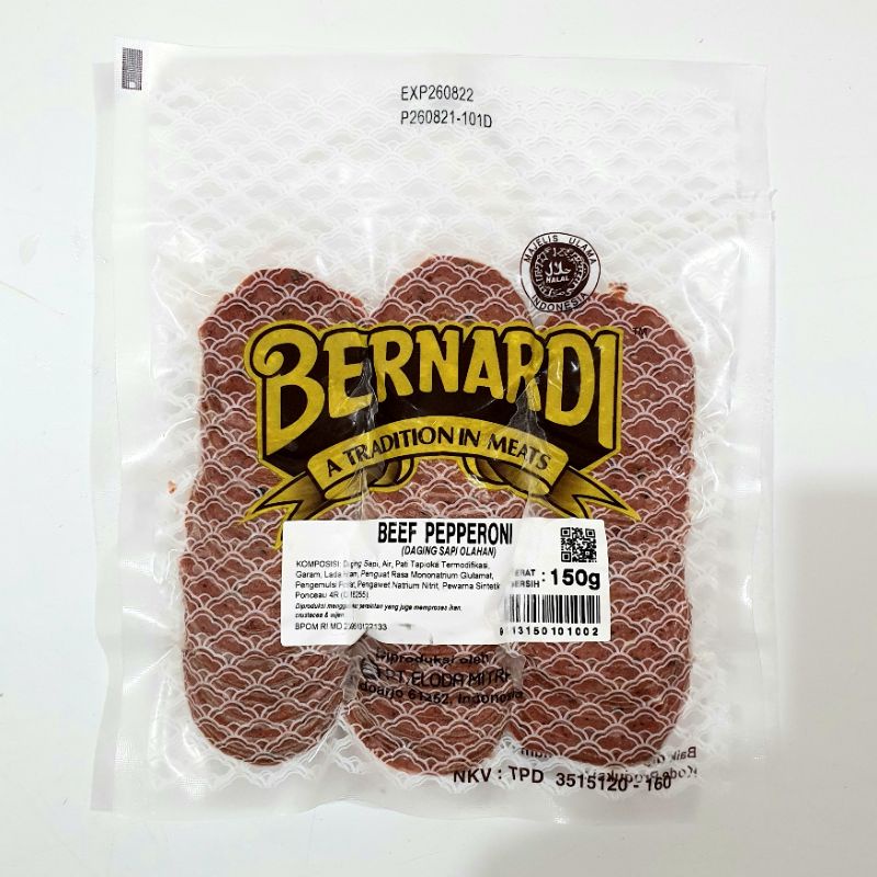 Bernardi Beef Pepperoni 150g