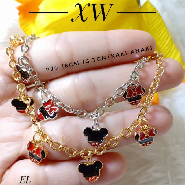 Gelang xuping anak motif mickey G08036