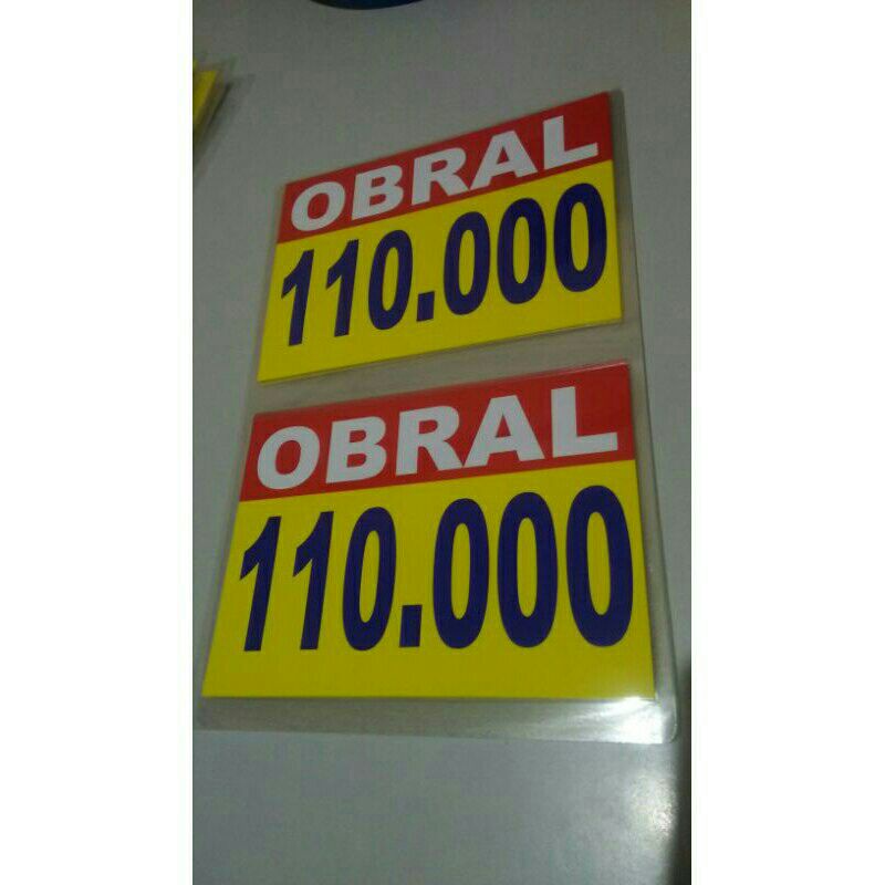 

Harga Obral Laminating /1Folio dapat 2 pcs / Hargaobral / Obralan / Bandrol Harga