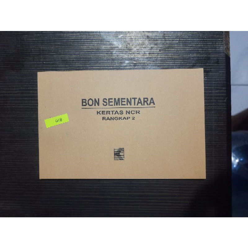 

Bon Sementara 2 Ply NCR 1/4 Folio Rangkap 2