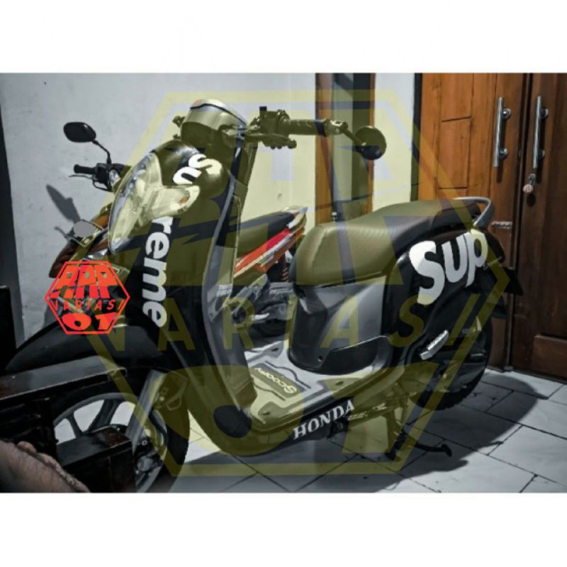 stiker SUPREME buat Scoopy, Genio, Fino, dll