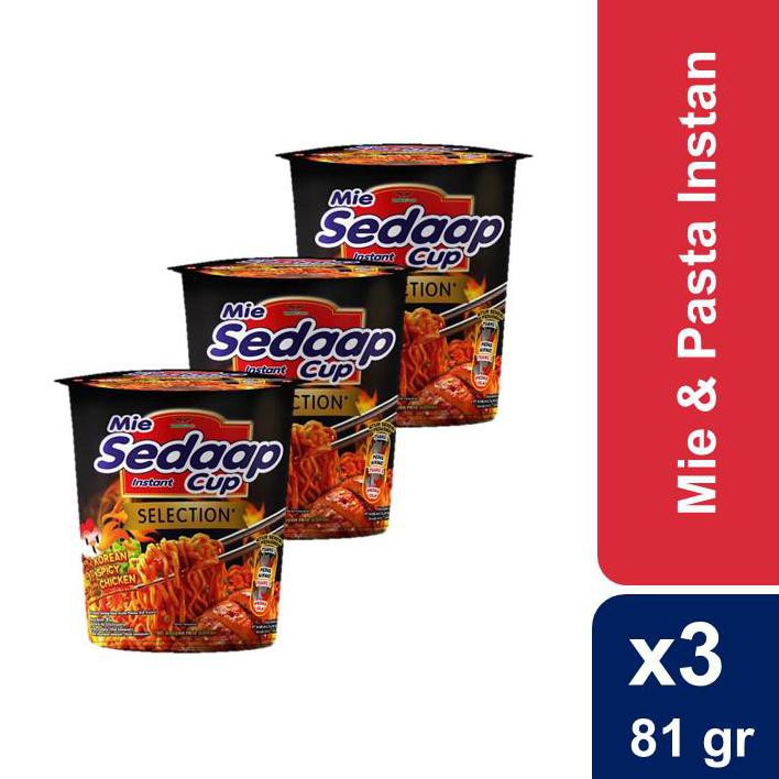 

Terlaris Mie Sedaap Cup Korean Spicy Chicken X3