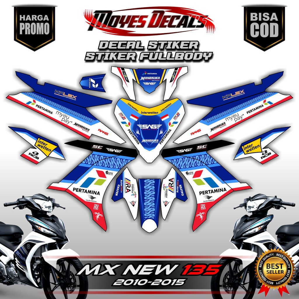 Decal New Jupiter Mx 135 Mandalika Fullbody