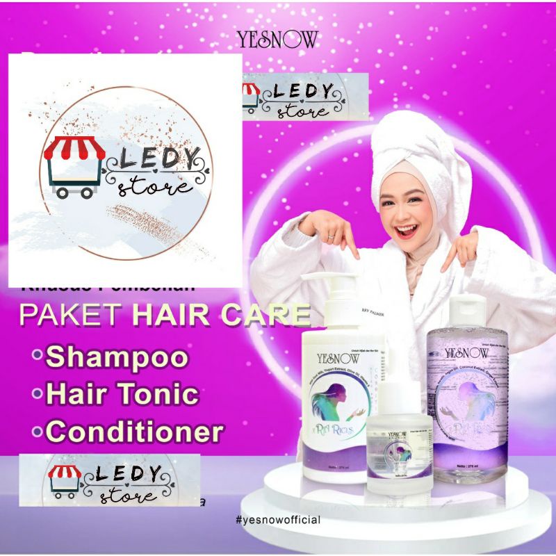 YESNOW X RIA RICIS PAKET BUNDLING ( SHAMPOO , CONDITIONER, SERUM )