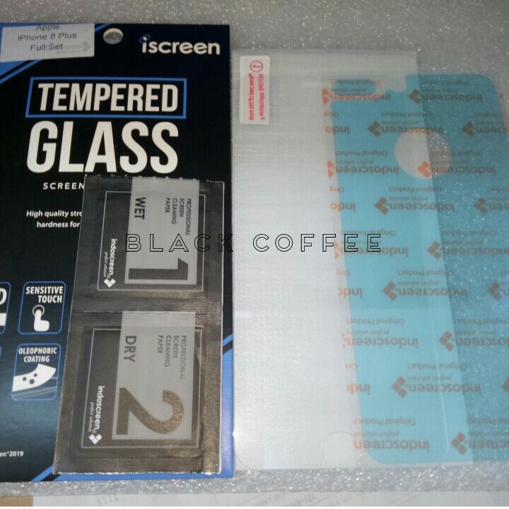 Tempered glass iPhone 7/8 plus tempered glass iScreen bening