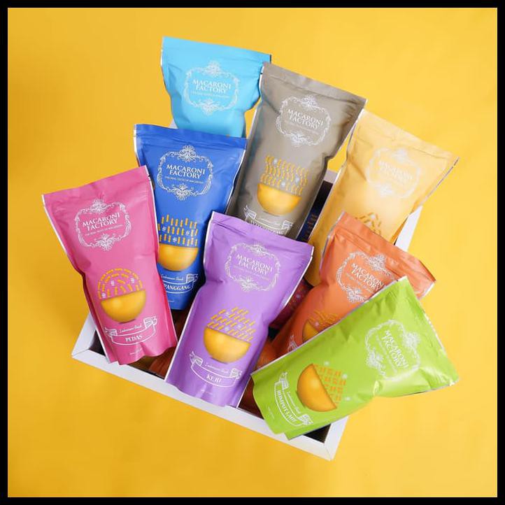 

HOT SALE Makaroni Factory Dengan 9 Rasa Yang Bikin Ngilerrr !! terjamin