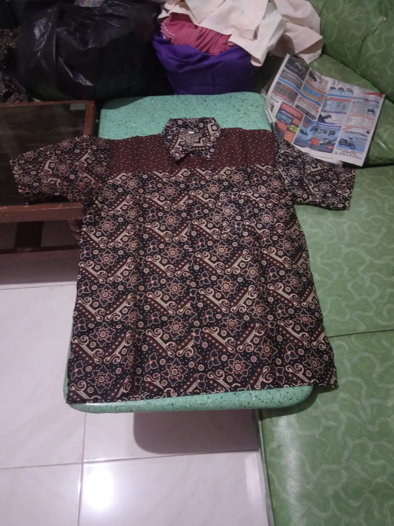 Batik Couple Keluarga Sania Ruffle Ori Ndoro Jowi Dnt Mataram